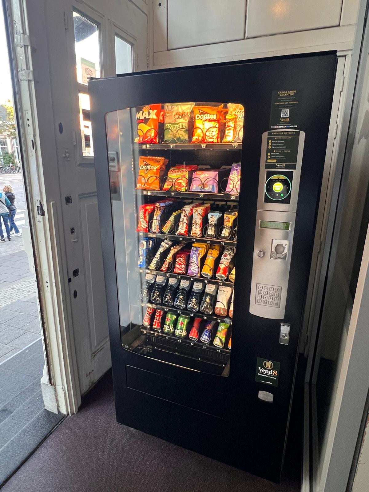 Vend8 automaat bij Hotel Park Plantage