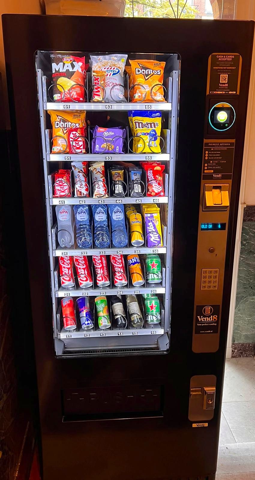 Vend8 automaat bij Hotel Alexander Vondel